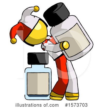 Royalty-Free (RF) Yellow Design Mascot Clipart Illustration by Leo Blanchette - Stock Sample #1573703