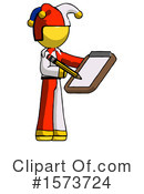 Yellow Design Mascot Clipart #1573724 by Leo Blanchette