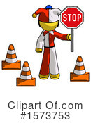 Yellow Design Mascot Clipart #1573753 by Leo Blanchette
