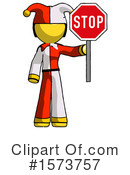 Yellow Design Mascot Clipart #1573757 by Leo Blanchette