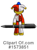 Yellow Design Mascot Clipart #1573851 by Leo Blanchette
