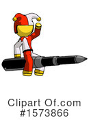Yellow Design Mascot Clipart #1573866 by Leo Blanchette