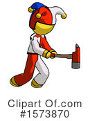 Yellow Design Mascot Clipart #1573870 by Leo Blanchette