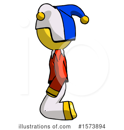 Royalty-Free (RF) Yellow Design Mascot Clipart Illustration by Leo Blanchette - Stock Sample #1573894