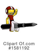 Yellow Design Mascot Clipart #1581192 by Leo Blanchette