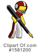 Yellow Design Mascot Clipart #1581200 by Leo Blanchette