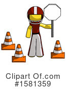 Yellow Design Mascot Clipart #1581359 by Leo Blanchette