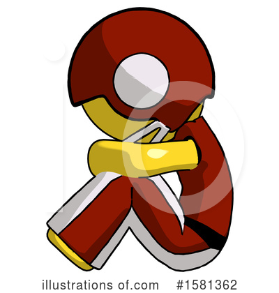 Royalty-Free (RF) Yellow Design Mascot Clipart Illustration by Leo Blanchette - Stock Sample #1581362