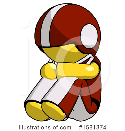 Royalty-Free (RF) Yellow Design Mascot Clipart Illustration by Leo Blanchette - Stock Sample #1581374