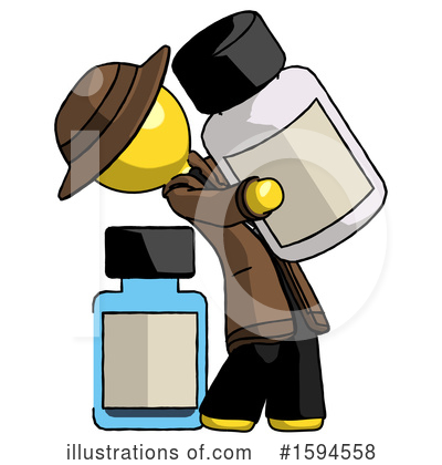 Royalty-Free (RF) Yellow Design Mascot Clipart Illustration by Leo Blanchette - Stock Sample #1594558