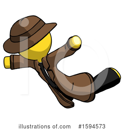 Royalty-Free (RF) Yellow Design Mascot Clipart Illustration by Leo Blanchette - Stock Sample #1594573