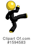 Yellow Design Mascot Clipart #1594583 by Leo Blanchette