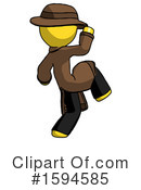 Yellow Design Mascot Clipart #1594585 by Leo Blanchette