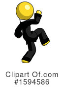 Yellow Design Mascot Clipart #1594586 by Leo Blanchette