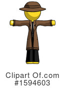 Yellow Design Mascot Clipart #1594603 by Leo Blanchette