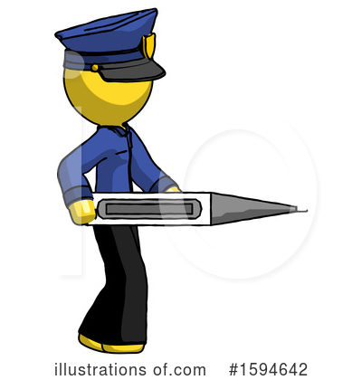 Royalty-Free (RF) Yellow Design Mascot Clipart Illustration by Leo Blanchette - Stock Sample #1594642