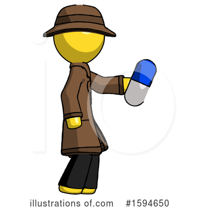 Royalty-Free (RF) Yellow Design Mascot Clipart Illustration by Leo Blanchette - Stock Sample #1594650