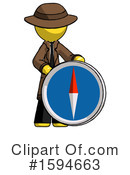 Yellow Design Mascot Clipart #1594663 by Leo Blanchette