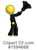 Yellow Design Mascot Clipart #1594668 by Leo Blanchette