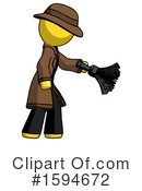 Yellow Design Mascot Clipart #1594672 by Leo Blanchette