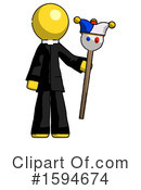 Yellow Design Mascot Clipart #1594674 by Leo Blanchette