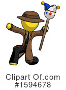 Yellow Design Mascot Clipart #1594678 by Leo Blanchette
