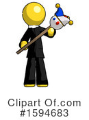 Yellow Design Mascot Clipart #1594683 by Leo Blanchette