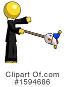 Yellow Design Mascot Clipart #1594686 by Leo Blanchette