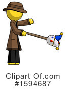 Yellow Design Mascot Clipart #1594687 by Leo Blanchette