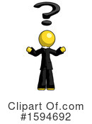 Yellow Design Mascot Clipart #1594692 by Leo Blanchette