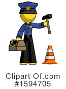 Yellow Design Mascot Clipart #1594705 by Leo Blanchette