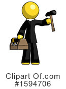 Yellow Design Mascot Clipart #1594706 by Leo Blanchette