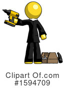 Yellow Design Mascot Clipart #1594709 by Leo Blanchette