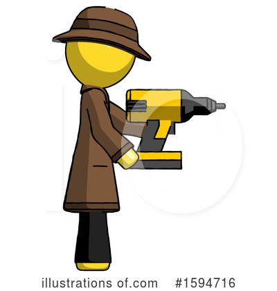 Royalty-Free (RF) Yellow Design Mascot Clipart Illustration by Leo Blanchette - Stock Sample #1594716