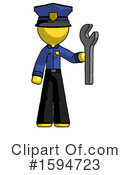Yellow Design Mascot Clipart #1594723 by Leo Blanchette