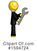 Yellow Design Mascot Clipart #1594724 by Leo Blanchette