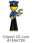 Yellow Design Mascot Clipart #1594729 by Leo Blanchette
