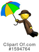 Yellow Design Mascot Clipart #1594764 by Leo Blanchette