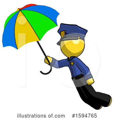 Royalty-Free (RF) Yellow Design Mascot Clipart Illustration by Leo Blanchette - Stock Sample #1594765