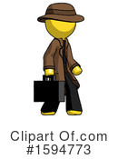 Yellow Design Mascot Clipart #1594773 by Leo Blanchette