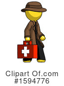 Yellow Design Mascot Clipart #1594776 by Leo Blanchette
