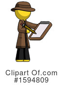 Yellow Design Mascot Clipart #1594809 by Leo Blanchette