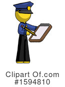 Yellow Design Mascot Clipart #1594810 by Leo Blanchette