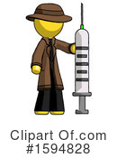 Yellow Design Mascot Clipart #1594828 by Leo Blanchette
