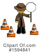 Yellow Design Mascot Clipart #1594841 by Leo Blanchette