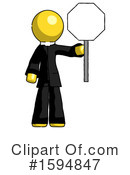 Yellow Design Mascot Clipart #1594847 by Leo Blanchette