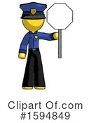 Yellow Design Mascot Clipart #1594849 by Leo Blanchette