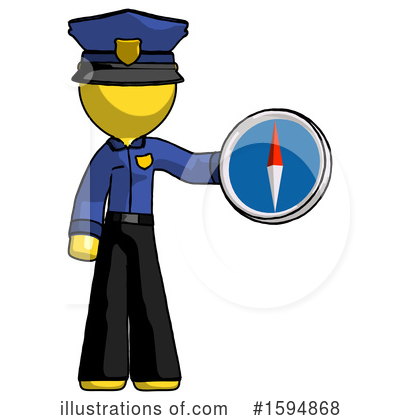 Royalty-Free (RF) Yellow Design Mascot Clipart Illustration by Leo Blanchette - Stock Sample #1594868