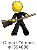 Yellow Design Mascot Clipart #1594886 by Leo Blanchette