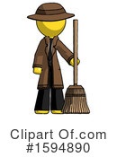 Yellow Design Mascot Clipart #1594890 by Leo Blanchette